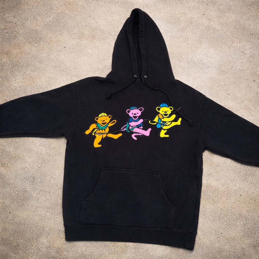Rare~ Chinatown Market Grateful Dead Dancing Bears PMA Hoodie Black Size M